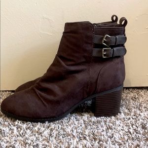 Brown booties
